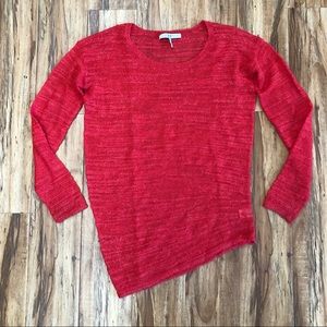 HALSTON HERITAGE Merino Wool Asymmetrical Sweater